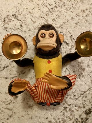 VINTAGE 1950s DAISHIN Musical Jolly Chimp Cymbal Monkey Toy. 2
