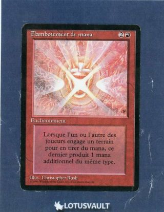 Mtg - Fbb: Mana Flare (french) [lv3619]