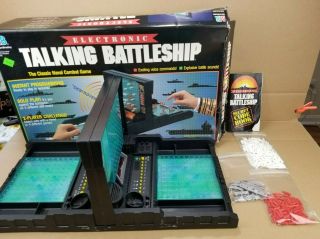 Vintage Electronic Talking Battleship 1989 Milton Bradley 100 Complete