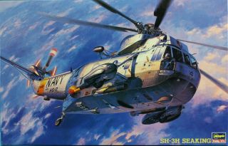 Hasegawa 1:48 Sh - 3 H Sea King Us Navy Anti Submarine Helicopter Kit Pt1 07201u
