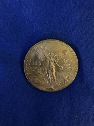 50 Pesos Mexican Gold Coin 1821 - 1947