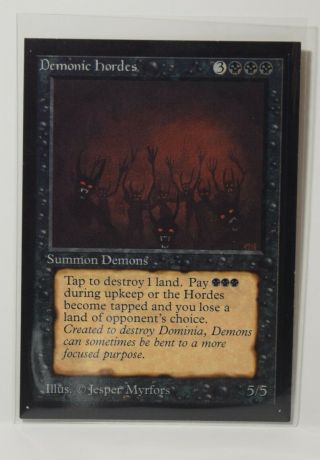 MTG Magic The Gathering Card - Demonic Hordes - Collectors Edition 3