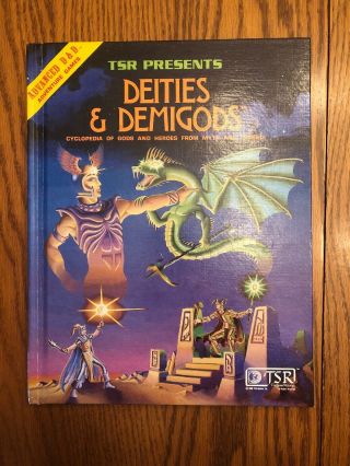 Exc/nm Deities & Demigods Adv Dungeons & Dragons 1980 4th Print