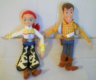 Toy Story Disney Pixar Woody & Jessie Pull String Talking Dolls