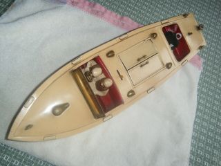 Vintage 1930s Lionel Craft Wind Up No.  43 Speed Boat W/ Stand