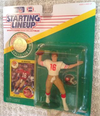 1991 Starting Lineup - Slu - Nfl - Joe Montana - San Francisco 49ers