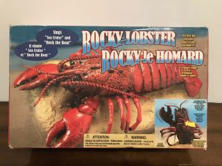 Gemmy Rocky The Singing Lobster Motion Germany Box Euc