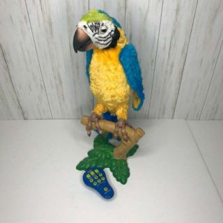 Hasbro Furreal Squawkers Mccaw Interactive Parrot W Perch & Remote
