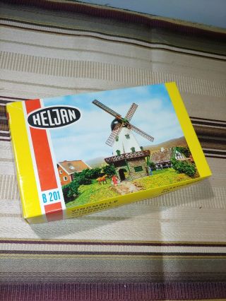 Heljan B201 Vintage Ho Scale Windmill Kit For Model Trains