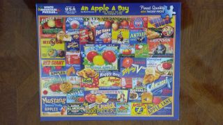 An Apple A Day,  White Mountain 1000 Piece Puzzle Complete