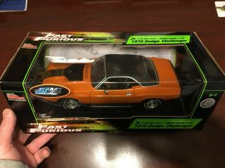 American Muscle 1/18 Diecast Fast And The Furious 1970 Dodge Challenger