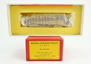 Mts Imports Ho Scale Brass Montreal Sightseeing Trolley 1 & 2 Unpainted