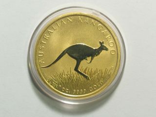 2008 Australia $100 Dollars 1 Ounce.  9999 Fine Gold Kangaroo Coin 2