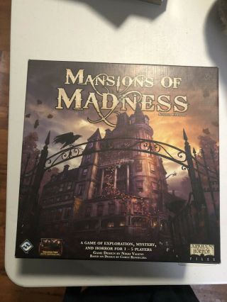 Mansions Of Madness 2nd Edition Board Game With Some 1st Edition