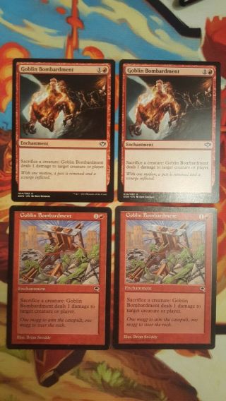Goblin Bombardment 4x Magic The Gathering Mtg Card - $50,