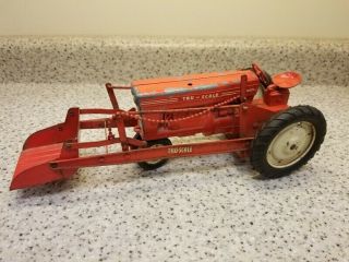 Vintage Tru Scale Tractor - Farm Toy With Front Loader