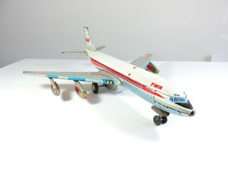 Marx Battery Operated Twa Boeing Jet Plane For Repair Tin Trans World Air