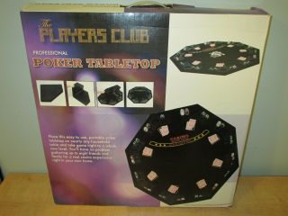 The Players Club Poker Table Top - Up To 8 Players
