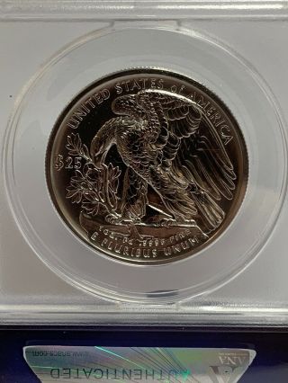 2017 $25 One oz.  9995 State High Relief Palladium American Eagle ANACS MS70 3