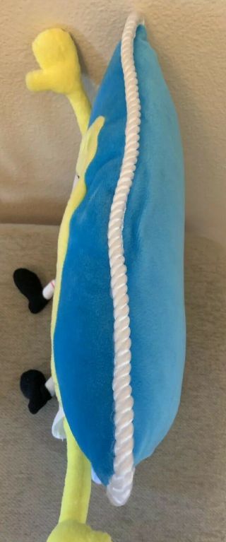 3D Sponge Bob Squarepants Plush Pillow Blue Moveable Arms And Legs 3