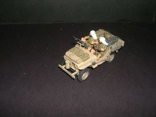 Built 1/35 Tamiya S.  A.  S.  Special Air Service Jeep Lrdg With Driver,  Gunner