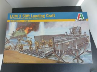 Italeri Lcm 3 50ft Landing Craft Model Kit No 6436 1:35 2004 Complete