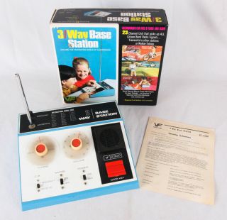 Vintage 3 - Way Base Station By Vanity Fair,  Educational Toy,  1970s,