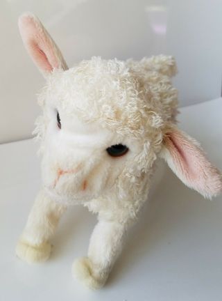 Hasbro Fur Real Baby Lamb Sheep Battery Plush Toy 2009 Moves Baa 6 " X8 " Euc