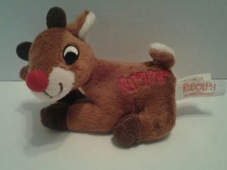 Rudolph The Red Nosed Reindeer Musical Plush 4 " Bean Bag Toy Dan Dee Collectors