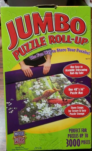 Masterpieces Jumbo Puzzle Roll - Up Tube & Storage Mat 48 " X 36 "