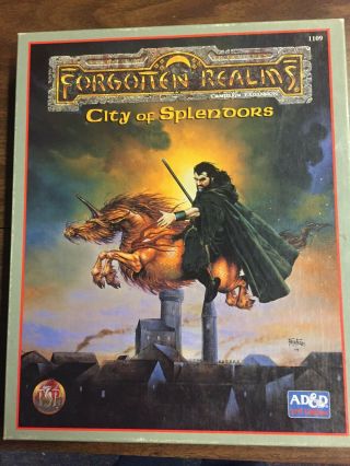 Forgotten Realms 1109 City Of Splendors Ad&d 2nd Edition Boxed Set