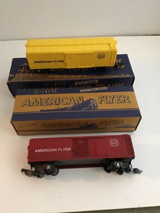 Gilbert American Flyer Box Car W/ American Flyer Box (2)