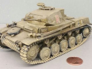 1:35 Scale Built Model Tank German Panzer Kampfwagen II WWII DAK Africa Corps 2