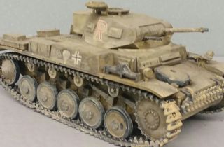 1:35 Scale Built Model Tank German Panzer Kampfwagen II WWII DAK Africa Corps 3