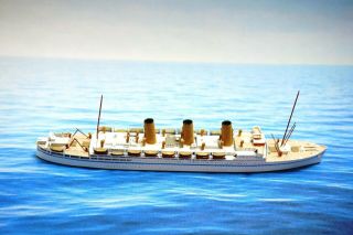 Albatros Al Empress Of Asia 5 3/4 " Lead Cruise Ship Model 1:1250 Miniature N29