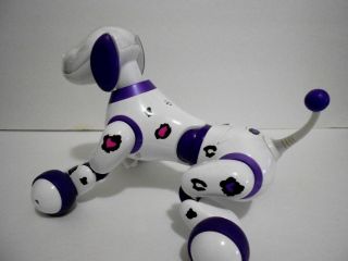 Purple Zoomer Zoomie Robotic Voice Interactive Barking Dog Spin Master 3