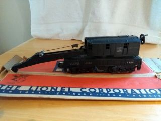 Postwar Lionel Train 2460 Black Bucyrus Erie Crane Car