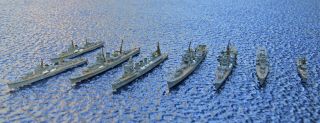 Painted 1/2400 Ghq Ww2 Ships: Battle Of Savo Island,  Japanese Navy
