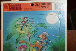 Vintage The Rescuers Down Under Frame Tray Puzzle Disney 3