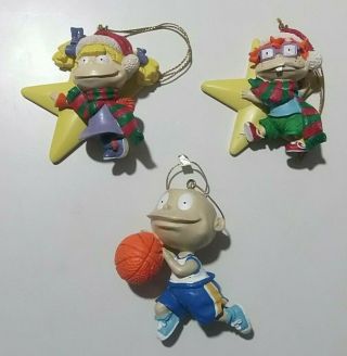 Rugrats Cartoon Nickelodeon Christmas Tree Ornaments Tommy Chucky Angelica 1998