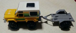 Vintage Schaper Stomper Jeep Honcho Camper 4x4 With Trailer Yellow