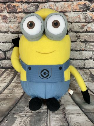 (7175) Despicable Me Two Eye Minion With Googles 16 In.  Plush Stuffed Toy Yellow