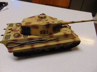 Built 1/35 tiger ll production turret german ww2 heavy tank 2