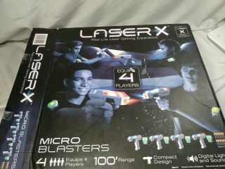 Laser X Micro Blasters Real - Life Laser Gaming Experience Equips 4 Players