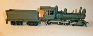 4 - 12,  Ho,  Tyco,  Old Time Loco 4 - 6 - 0 And 8 Wheel Tender,  Undecorated,