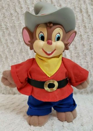 American Tail Fievel Goes West 9 " Plush Mouse Doll 1991