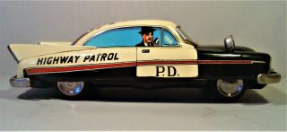 Tin Friction 1958 Dodge Police Car Highway Patrol Broderick Crawford Japan