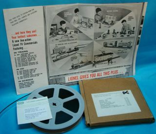 Rare 1961 Lionel Dealer Promo Kit Flyer,  16mm Reel Of Tv Commercials