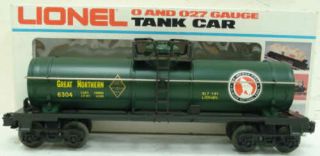 Lionel 6 - 6304 Great Northern Single Dome Tank Car Ex/box