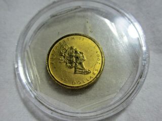 2001 Canada Gold Maple Leaf 1/4 Oz.  9999 Fine Gold $10 Coin